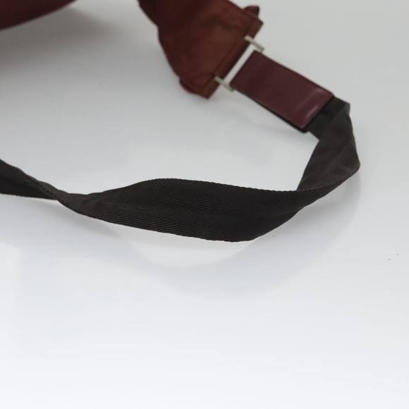 PRADA Shoulder Bag Nylon Red Silver Auth ti2546 - Picture 9 of 16